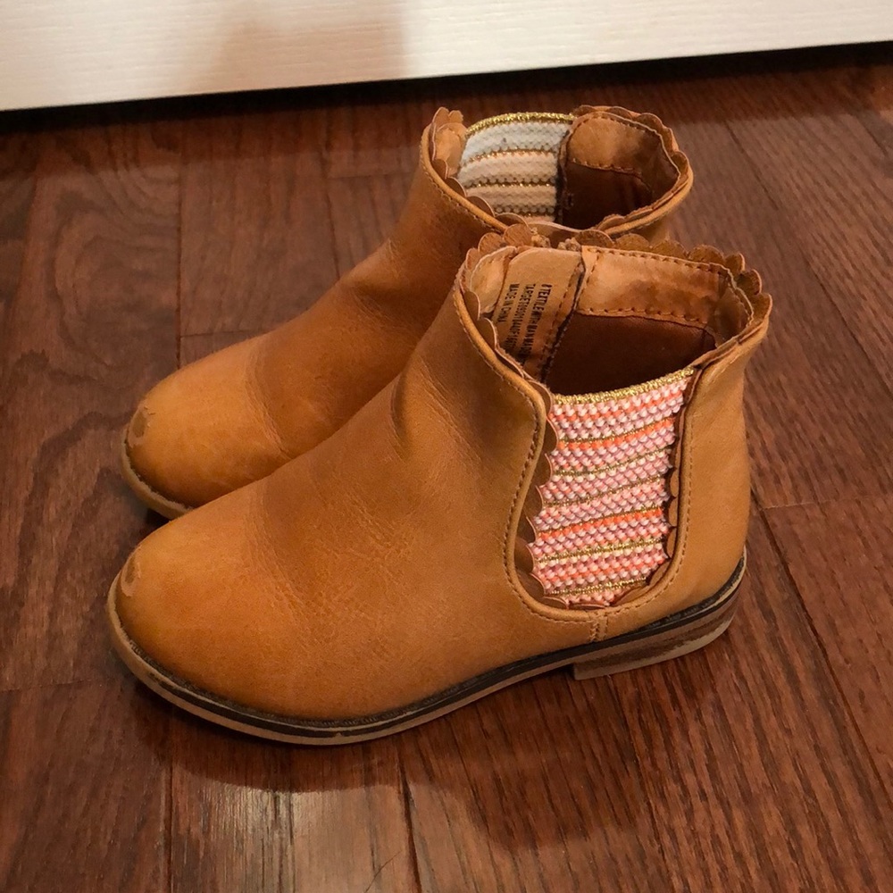 Tan booties